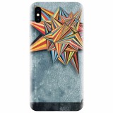 Husa silicon pentru Apple Iphone X, Abstract Colorful Balloon Triangles