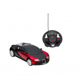 Masina Buggati Veyron cu telecomanda, sunet si lumini,1:24, Rosu-Negru, Oem