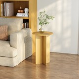 Masa laterala Vappevn 60x40 cm, aspect stejar, pentru living