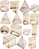 Set didactic corpuri geometrice miniland 15 piese