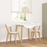 Gossi scaune de sufragerie 2 buc cauciuc din lemn masiv