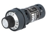 Potentiometru COBI ELECTRONIC 2k&Omega; 22mm IP65 Serie CM22 Singura tura