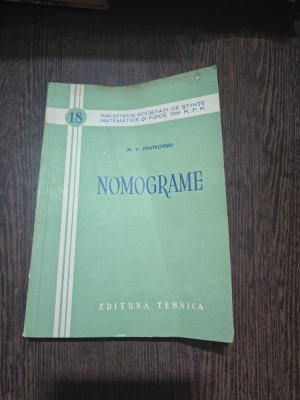 Nomograme - M. V. Pentkovski foto