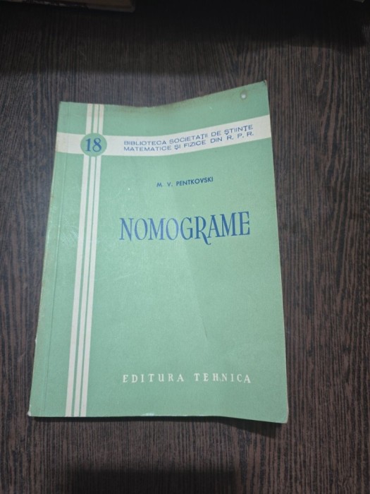 Nomograme - M. V. Pentkovski