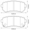 Placute frana Hyundai Accent 3 (Mc), I10 (Pa), I20 (Pb, Pbt), I30 (Fd), Ix20 (Jc), Ix35 (Lm, El, Elh); Kia CeeD (Ed), Picanto (Ta), Pro CeeD (Ed), Ri