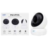 Camera supraveghere video PNI IP735 3Mp cu IP P2P PTZ wireless, slot card microSD, control din aplicatie