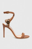 Elisabetta Franchi sandale de piele culoarea maro, SA01L31E2