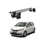 Bare transversale portbagaj auto aluminiu compatibile plafon neted Skoda Citigo 2012-> argintii sau negre Cod: CB200101 Kit-103