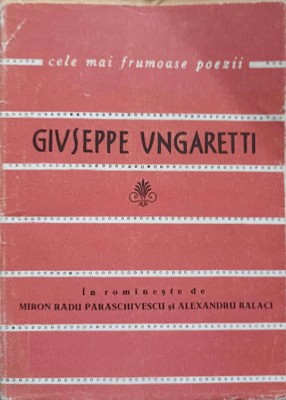 POEZII-GIUSEPPE UNGARETTI-238060 foto