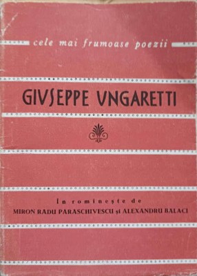 POEZII-GIUSEPPE UNGARETTI foto