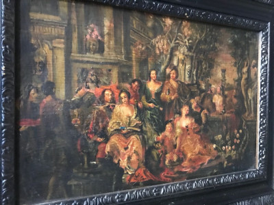Tablou pictat ulei pictura rococo, tablou baroc Pictura inramata Galerie arta foto