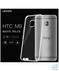 Husa Usams Primary Series HTC M9, HTC One Hima Transparenta foto