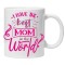 Cana alba personalizata &quot;i have the best mom in the world.&quot;, INOVATIX&reg;. 330ml