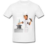 Tricou &quot; Cooking woman chef &quot;