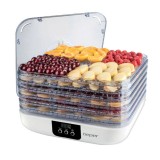 Deshidrator automat de fructe Beper, 350 W, LCD, capacitate 5 kg, LED, 5 recipiente, capac detasabil