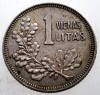 Moneda Lituania 1 Litas 1925 Argint 0.500, 2.7g, 19mm - Numismatica