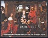 Zair 1979 - Crăciun - Adorarea celor trei Regi, pictura de Memling (vezi descrierea), MNH, Nestampilat