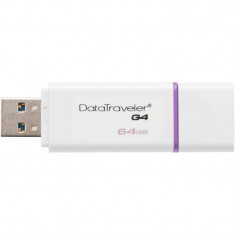 Memorie USB Kingston DataTraveler G4 64GB Alb-Violet foto