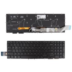 Tastatura laptop noua DELL Latitude 3500 3590 Vostro 5568 7570 7580 BLACK Full Colorful Backlit US DP/N 343NN