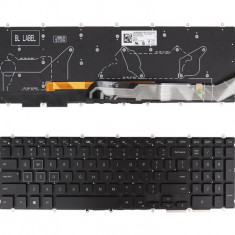 Tastatura laptop noua DELL Latitude 3500 3590 Vostro 5568 7570 7580 BLACK Full Colorful Backlit US DP/N 343NN