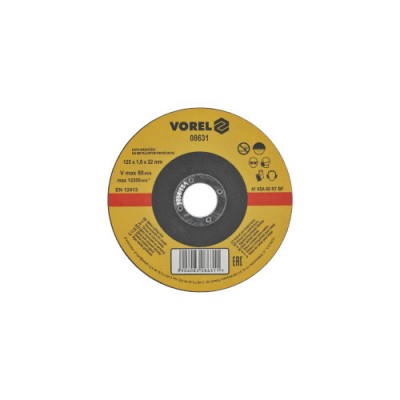 Disc abraziv pentru debitat metale 125X1X22mm Vorel Cod: 08631 Automotive TrustedCars foto
