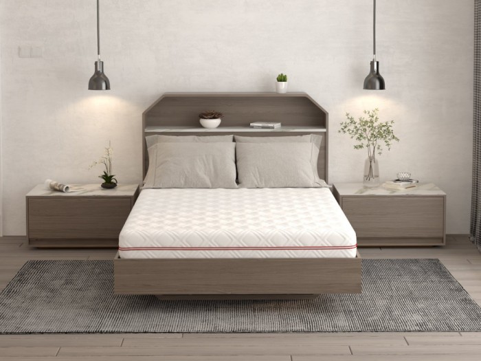 Saltea cu memorie SOMNART 180x200, inaltime 17 cm, ortopedica, husa detasabila cu fermoar, fermitate medie
