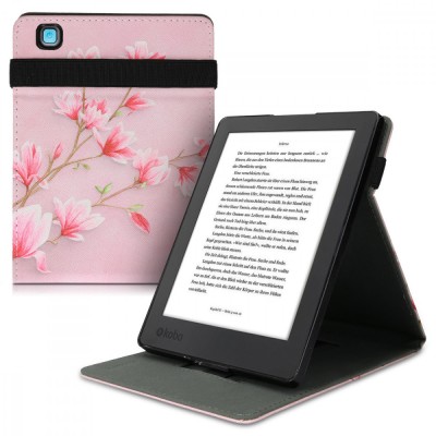 Husa pentru Kobo Aura H2O Edition 2, Kwmobile, Roz, Piele ecologica, 48381.02 foto