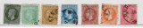 Romania 1872 Carol I 7 valori stampilate, Regi, Stampilat
