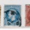 Romania 1872 Carol I 7 valori stampilate