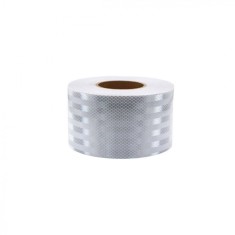 Banda reflectorizanta alba tip fagure 10cm X 25m