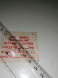 ETICHETA VECHE GAROAFE OLANDEZE - INTR HORTICOLA 1 MAI
