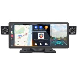Navigatie Auto Multimedia Techstar&reg; 8009D GPS cu 2 Camere, Display 8,9&quot;, CarPlay Wireless si Android Auto, Redare 2K