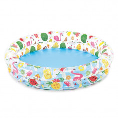 Piscina gonflabila pentru copii Intex Fancy Flamingo, 122 x 25 cm, 1 an +