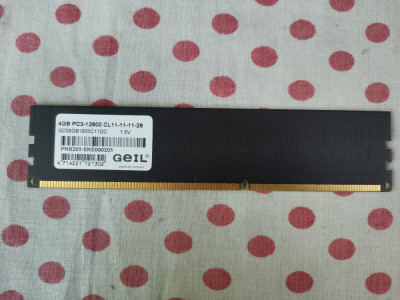 Memorie Ram Geil 4 GB 1600Mhz DDR3 Desktop. foto