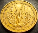 Moneda exotica 5 FRANCI - AFRICA OCCIDENTALA, anul 1956 * cod 3518