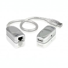 CABLU USB ATEN prelungitor conector USB 1.1 (T) | RJ-45 (M) gri UCE60-AT foto