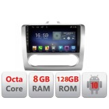 Navigatie FORD FOCUS 2 MANUAL Manual F-140-automatic Octa Core cu Android Radio Bluetooth Internet GPS WIFI DSP 8+128G CarStore Technology