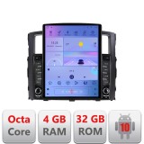 Navigatie Mitsubishi Pajero G-452 ecran tip TESLA 9.7" cu Android Radio Bluetooth Internet GPS WIFI 4+32GB DSP 4G Octa