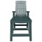 Sezlong, verde, plastic - 3