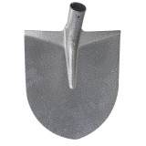 Cumpara ieftin Lopata rotunda gri carbon, fara coada, 280 x 270 mm