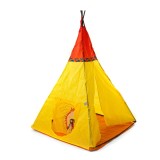 Cort de joaca Indian pentru copii 100x100x135 cm-Culoare Galben