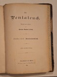 Deuteronomium &ndash; Samson R. Hirsch, Frankfurt 1895, bilingv ger/heb, Kauffmann