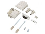 Conector D-Sub 15 pini tată drept pentru cablu