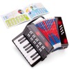 Acordeon Copii New Classic Toys, 17 clape, Negru, Jucarie Muzicala Educativa, 23.5 cm