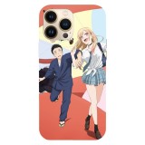 Husa compatibila cu Apple iPhone 15 Pro Max model My Dress Up Darling Gojo and Marin, Silicon, TPU, Viceversa, Transparent, Carcasa