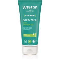 Weleda Energy Fresh 3in1 gel de curatare 3 in 1 pentru par si corp pentru bărbați 200 ml