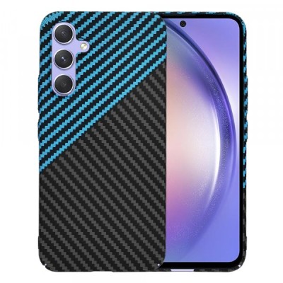Husa pentru Samsung Galaxy A54 A546, Techsuit, Carbonite FiberShell, Bleu foto