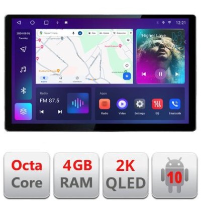Navigatie dedicata Fiat 500L 2012-2017 N-500L Edonav ecran 13&amp;quot; 2K 8 si 128 Android Waze USB Navigatie 4G 360 Toslink Youtube Radio CarStore Technology foto