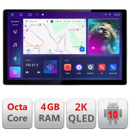 Navigatie dedicata Fiat 500L 2012-2017 N-500L Edonav ecran 13&quot; 2K 8 si 128 Android Waze USB Navigatie 4G 360 Toslink Youtube Radio CarStore Technology
