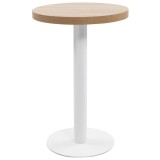 vidaXL Masă de bistro, maro deschis, 50 cm, MDF